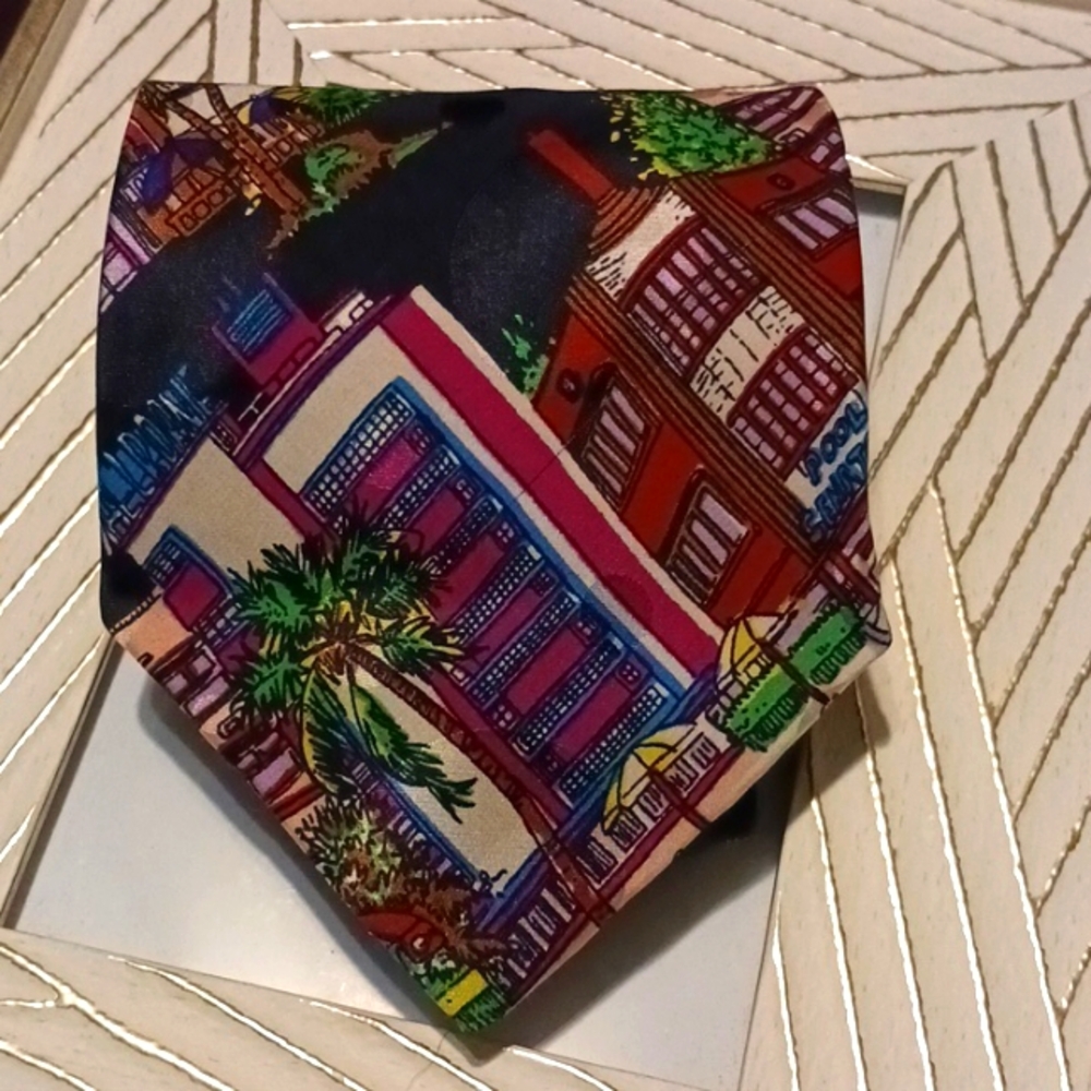 5 For $25! Vtg Max Deco Art to Wear Men's Silk Tie
